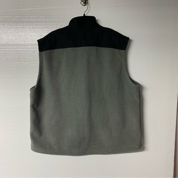 Duluth Trading Company Fleece Vest Men XXL Gray Black Outdoor Hiking Full Zip - Picture 5 of 7